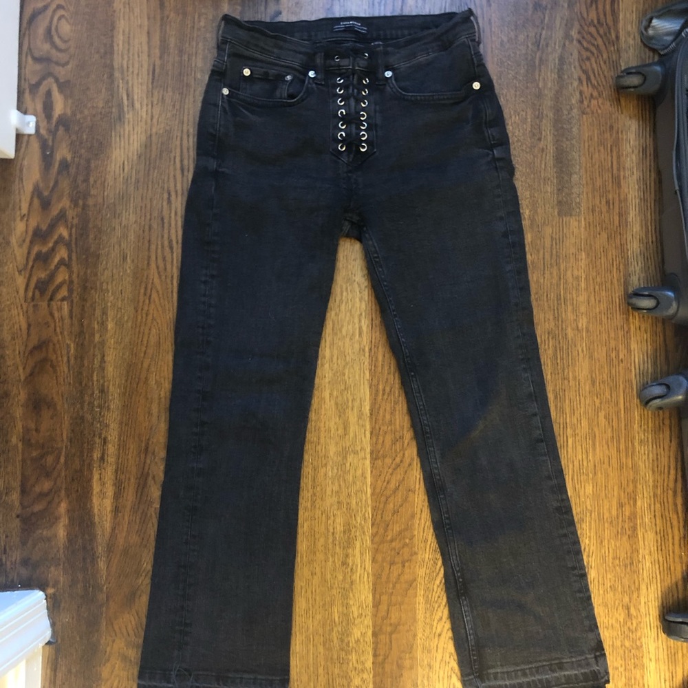 Zara Lace Up Jeans